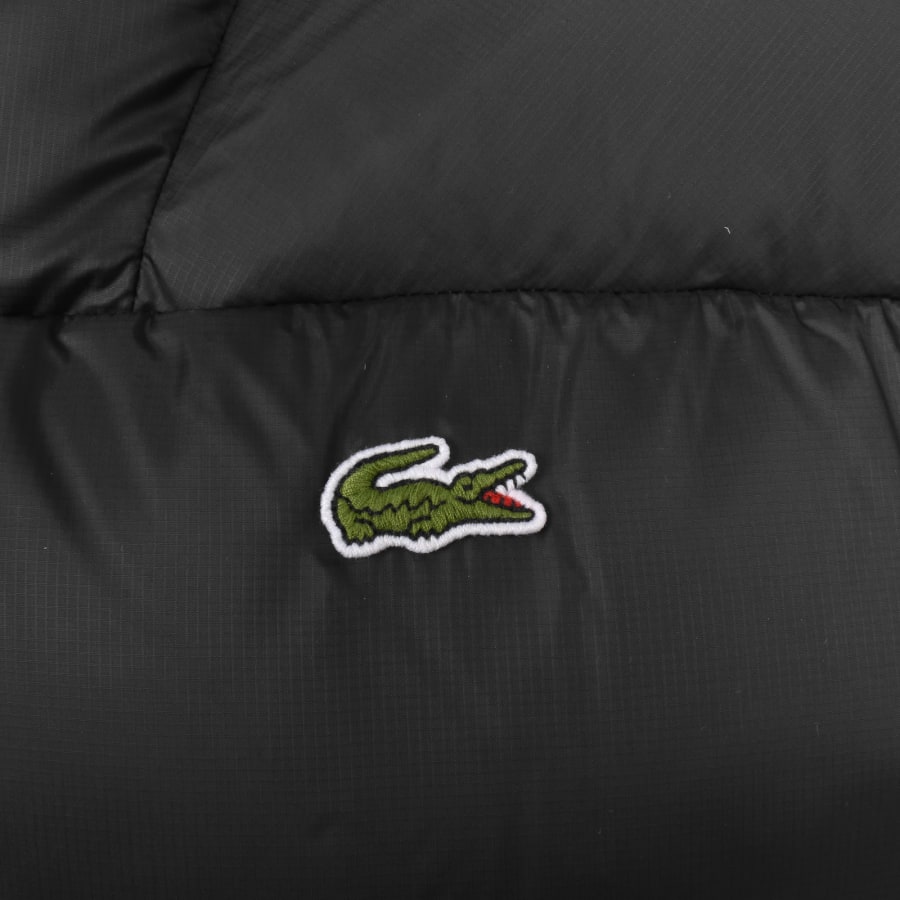 Lacoste Short Hooded Puffer Jacket Black | Mainline Menswear